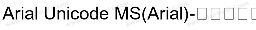 Arial Unicode MS(Arial)字体转换